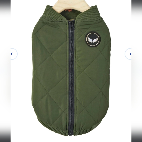 Frisco Dog Bomber Jacket Medium Green - Picture 14 of 14